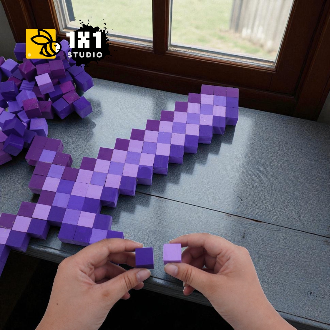 Bộ Lắp Ghép Trang Bị Minecraft Netherite (4 Mẫu)
