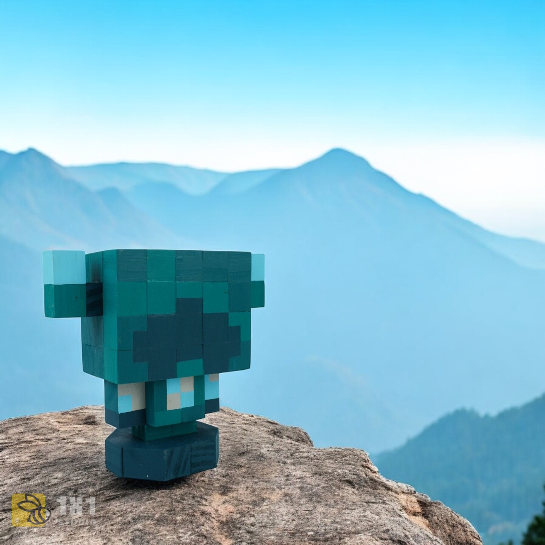Mô Hình Gỗ Minecraft Warden (size s)