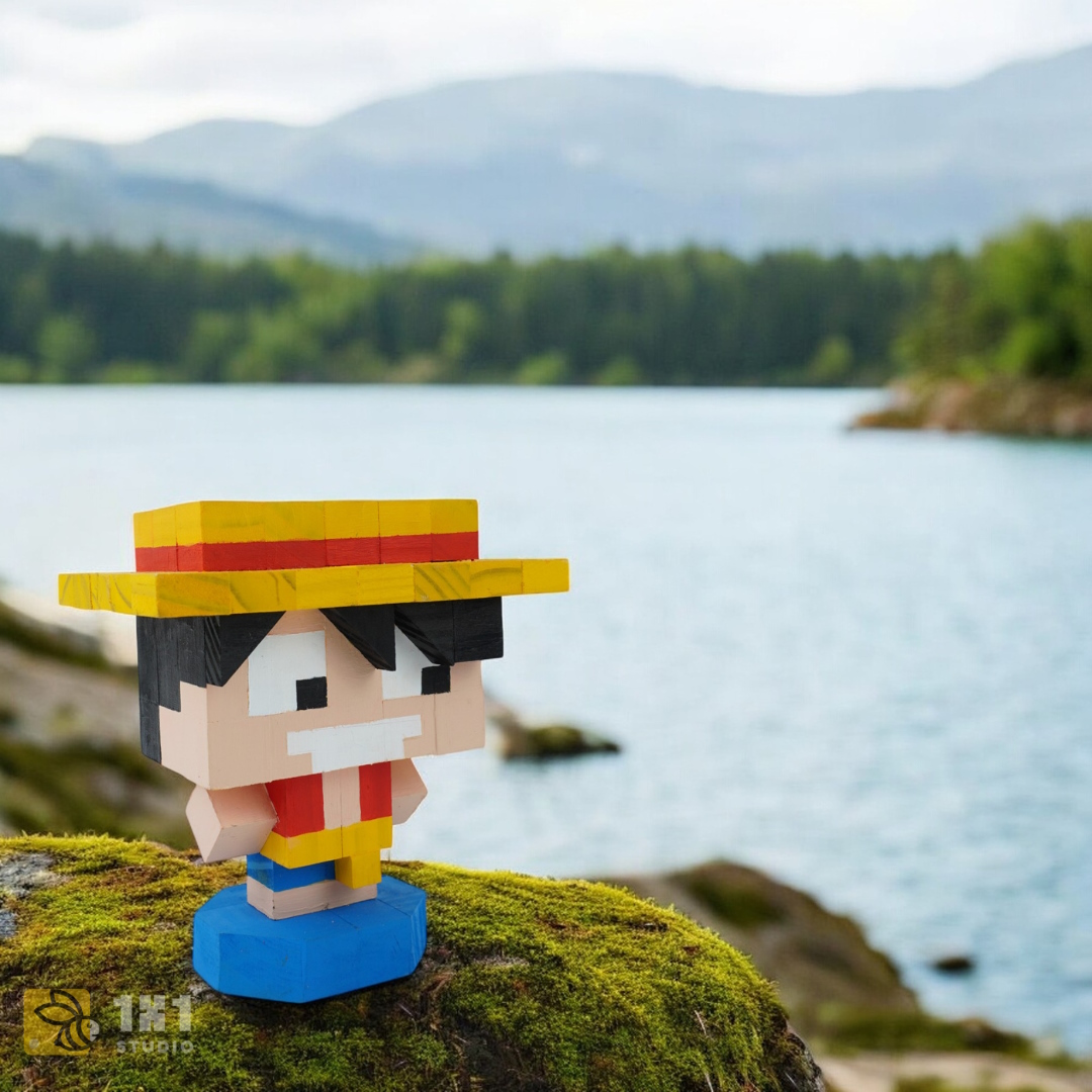 Mô Hình Gỗ Luffy