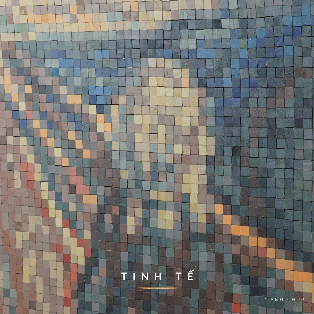 Tranh Pixel Gỗ The Scream khổ lớn 80x62 cm (Chill)