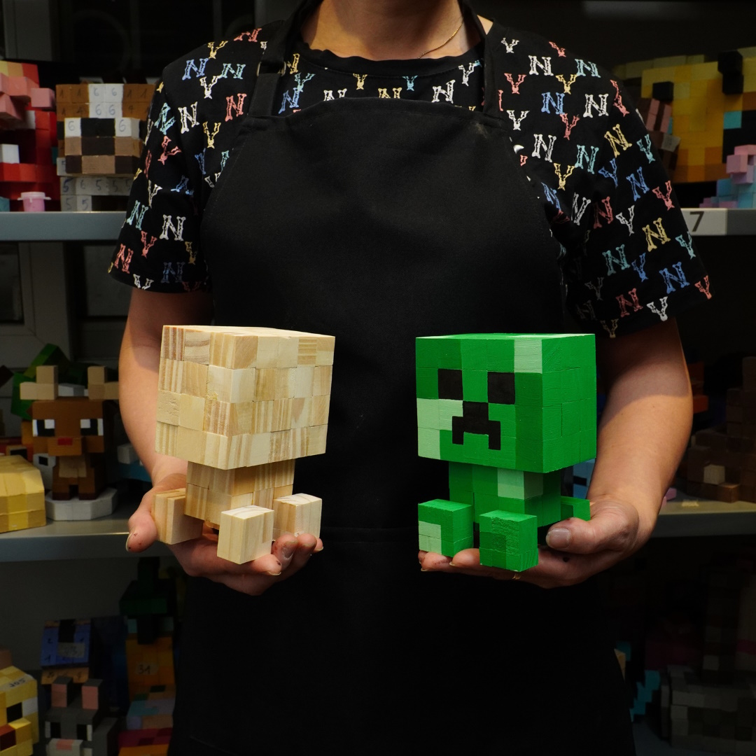 (DIY) KIt Tô Màu Minecraft Creeper (size s)