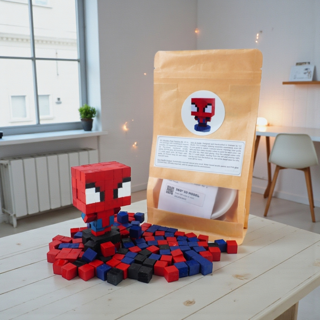 p5. Bộ Lắp Ghép Mô Hình Người Nhện Spider-man (Thu Nhỏ)