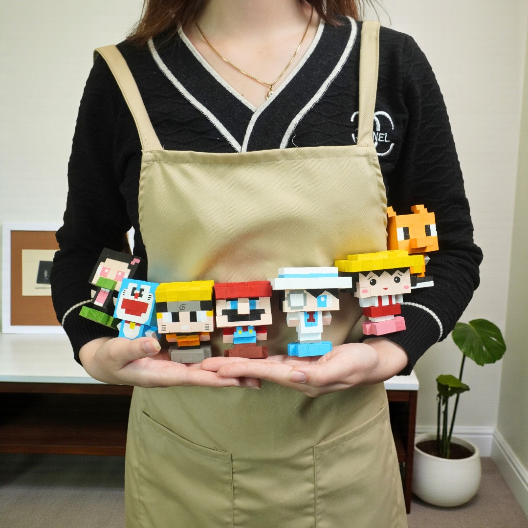 p8 - Kit Tự Làm 6 Mô Hình Anime Thu Nhỏ 1cm (B1)