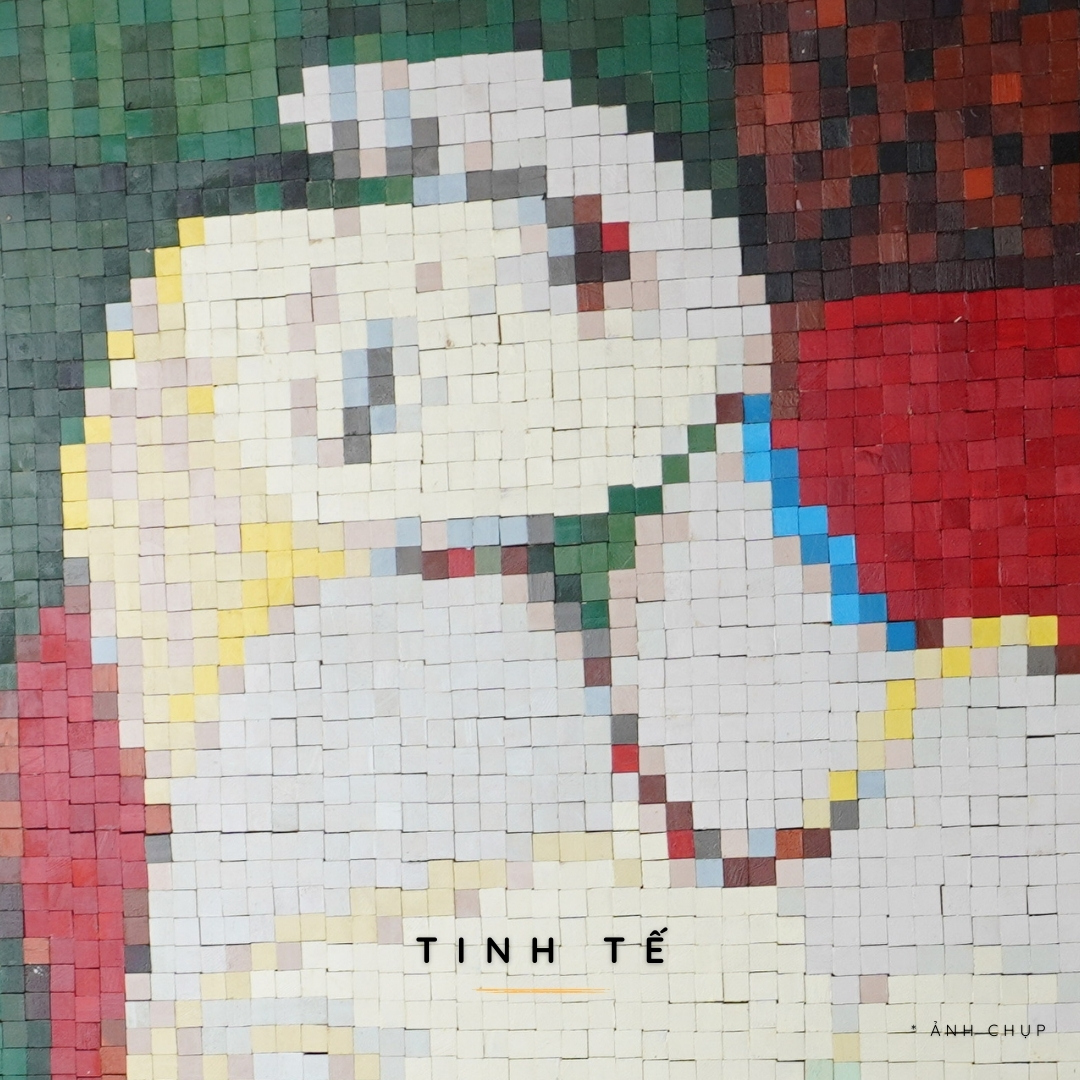 Tranh Pixel Gỗ The Dream khổ lớn 84x62 cm (Chill)