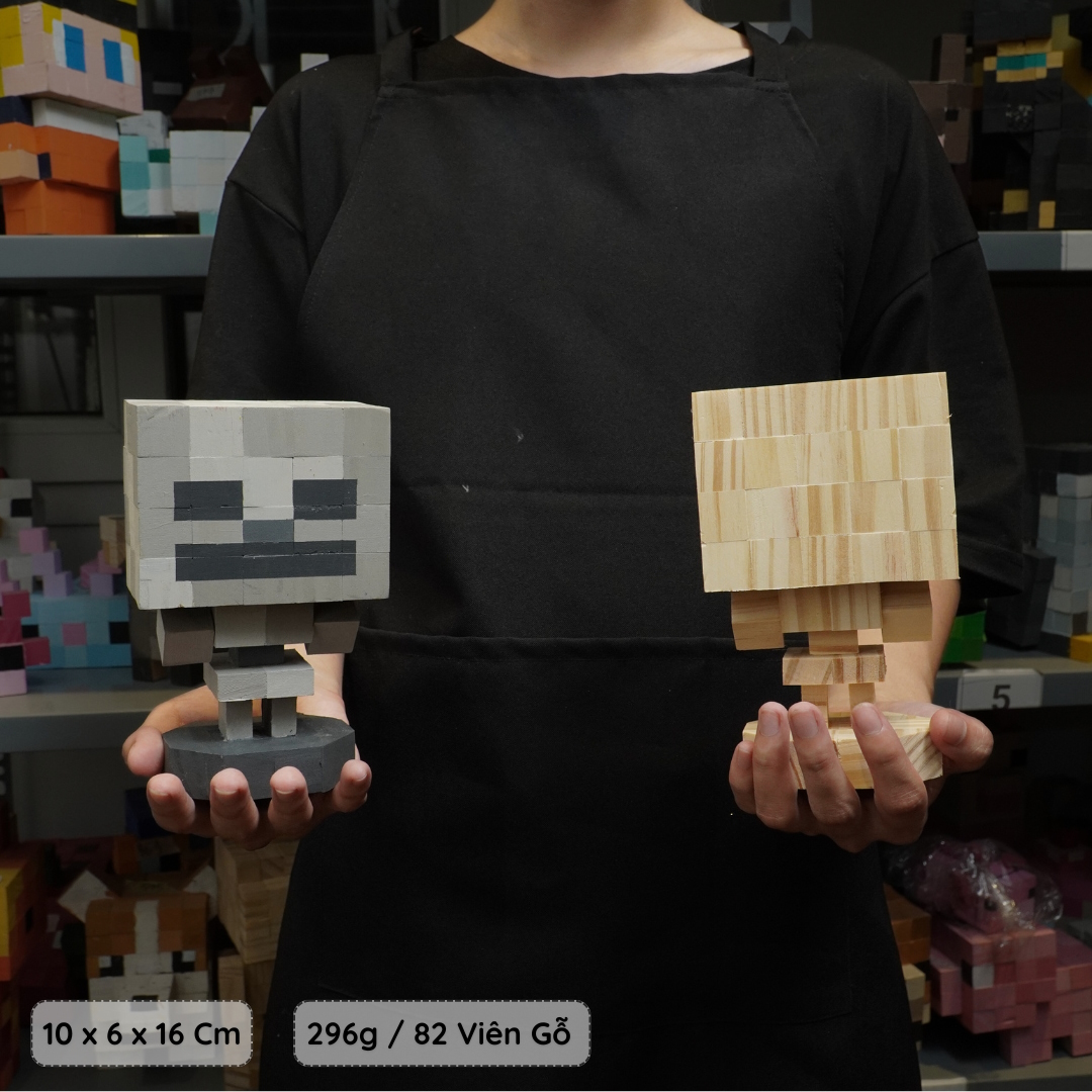 (DIY) Kit Tô Màu Minecraft Skeleton