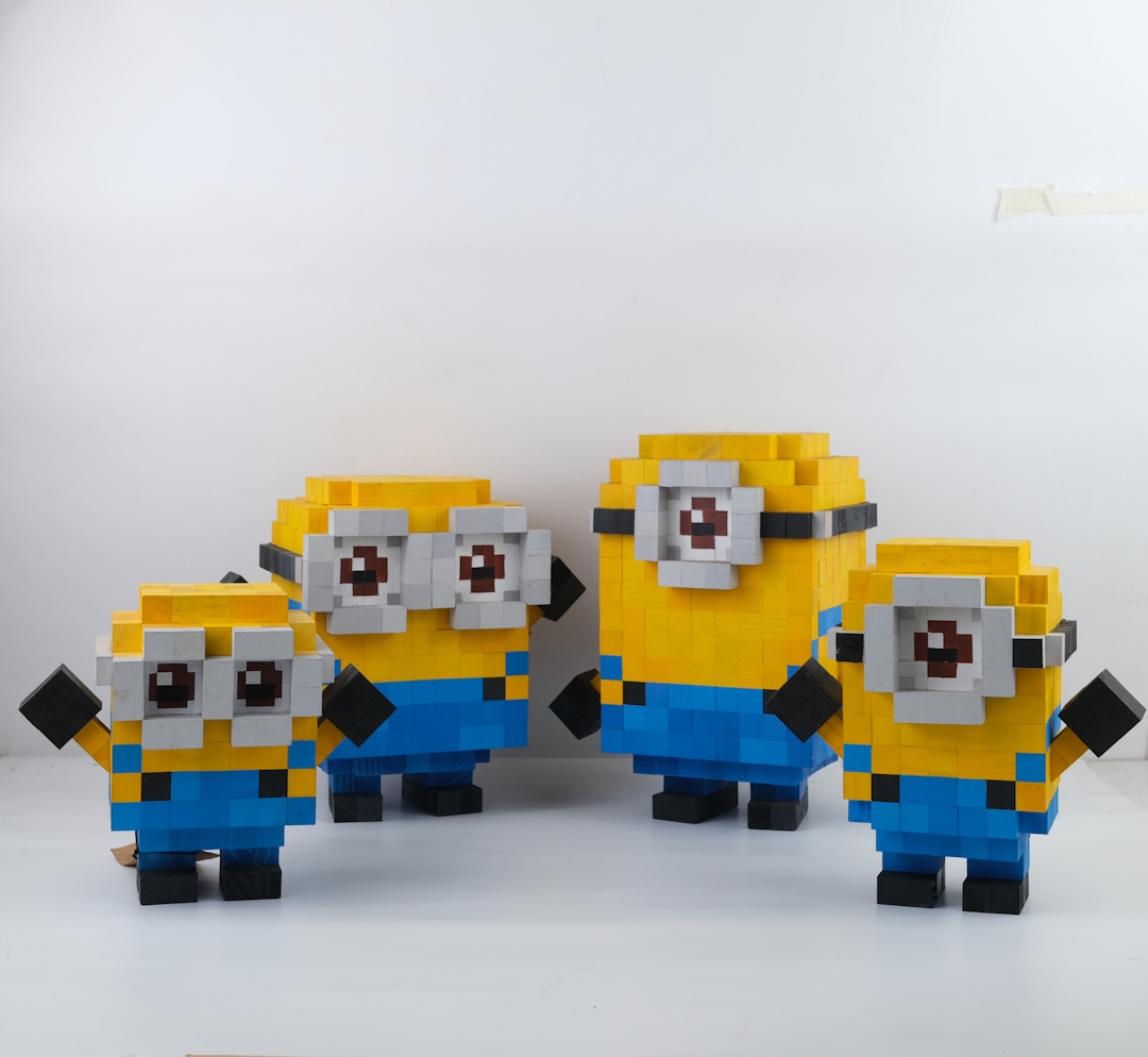 Mô Hình Gỗ Bigsize Stuart Minion size M (Art Toy)