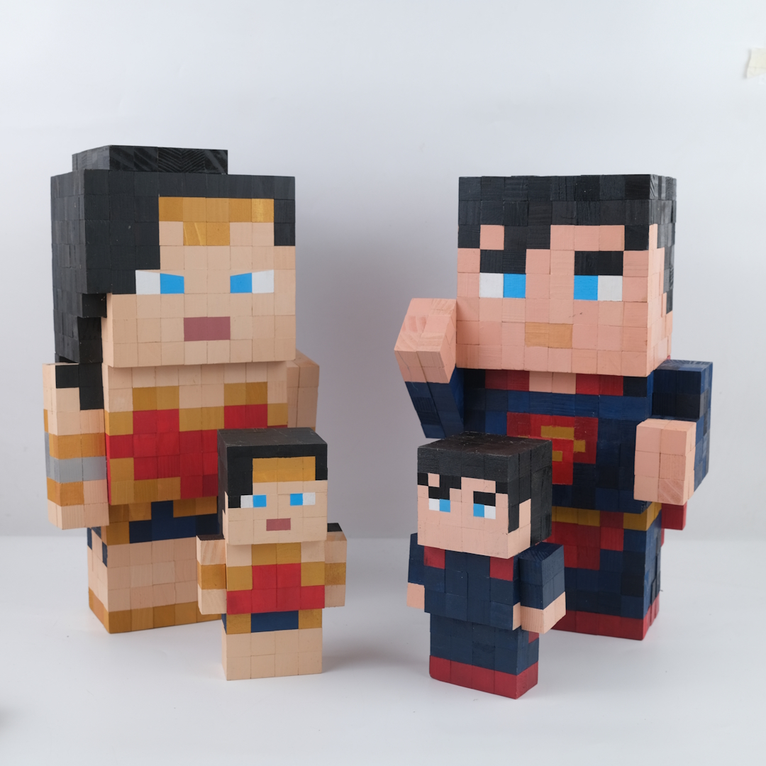 Mô Hình Gỗ Bigsize Superman (Art Toy)