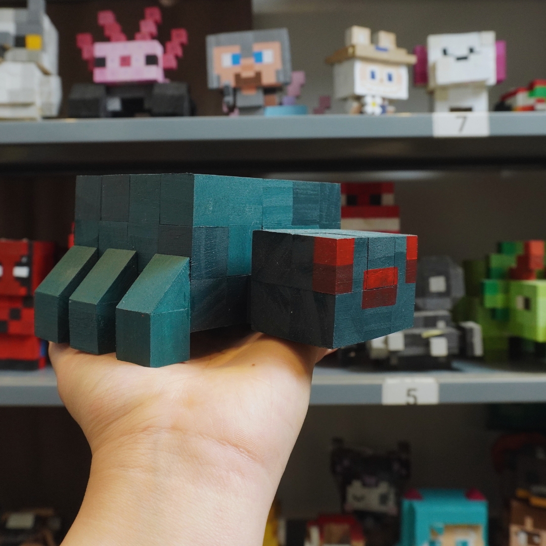 Mô Hình Gỗ Minecraft Spider Nhện (s)