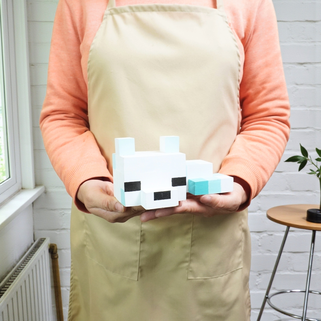 p6. Bộ Lắp Ghép Mô Hình Minecraft Snow Fox (Cáo Tuyết)