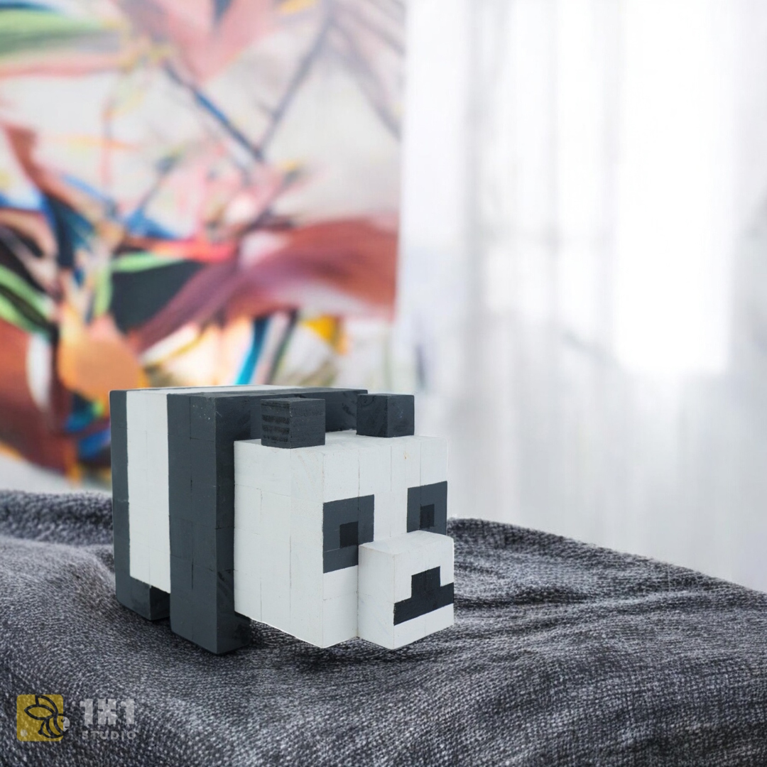 Mô Hình Gỗ Gấu Trúc (Art Toy)
