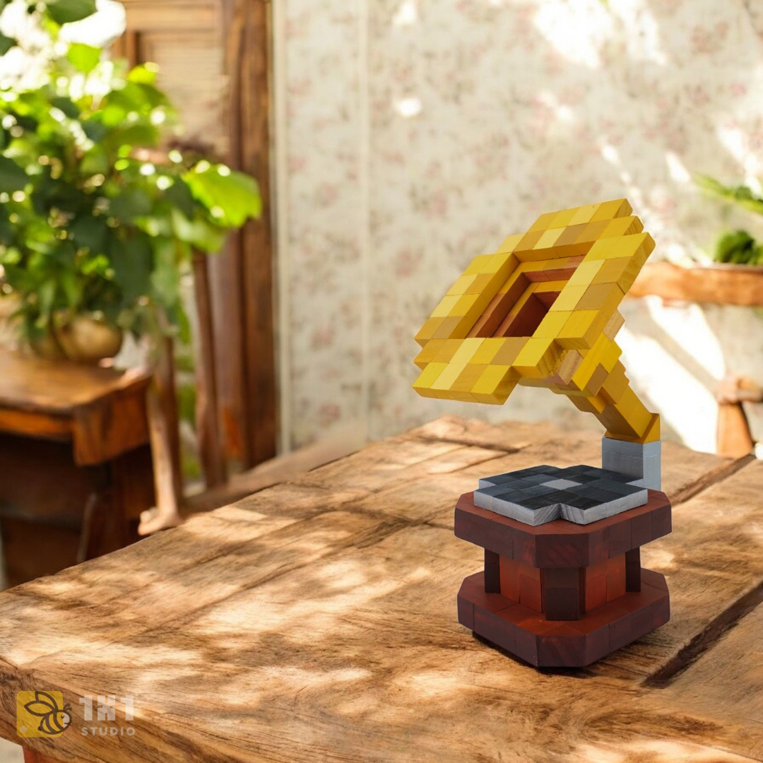 Mô Hình Gỗ Máy Phát Nhạc Gramophone (Art Toy)