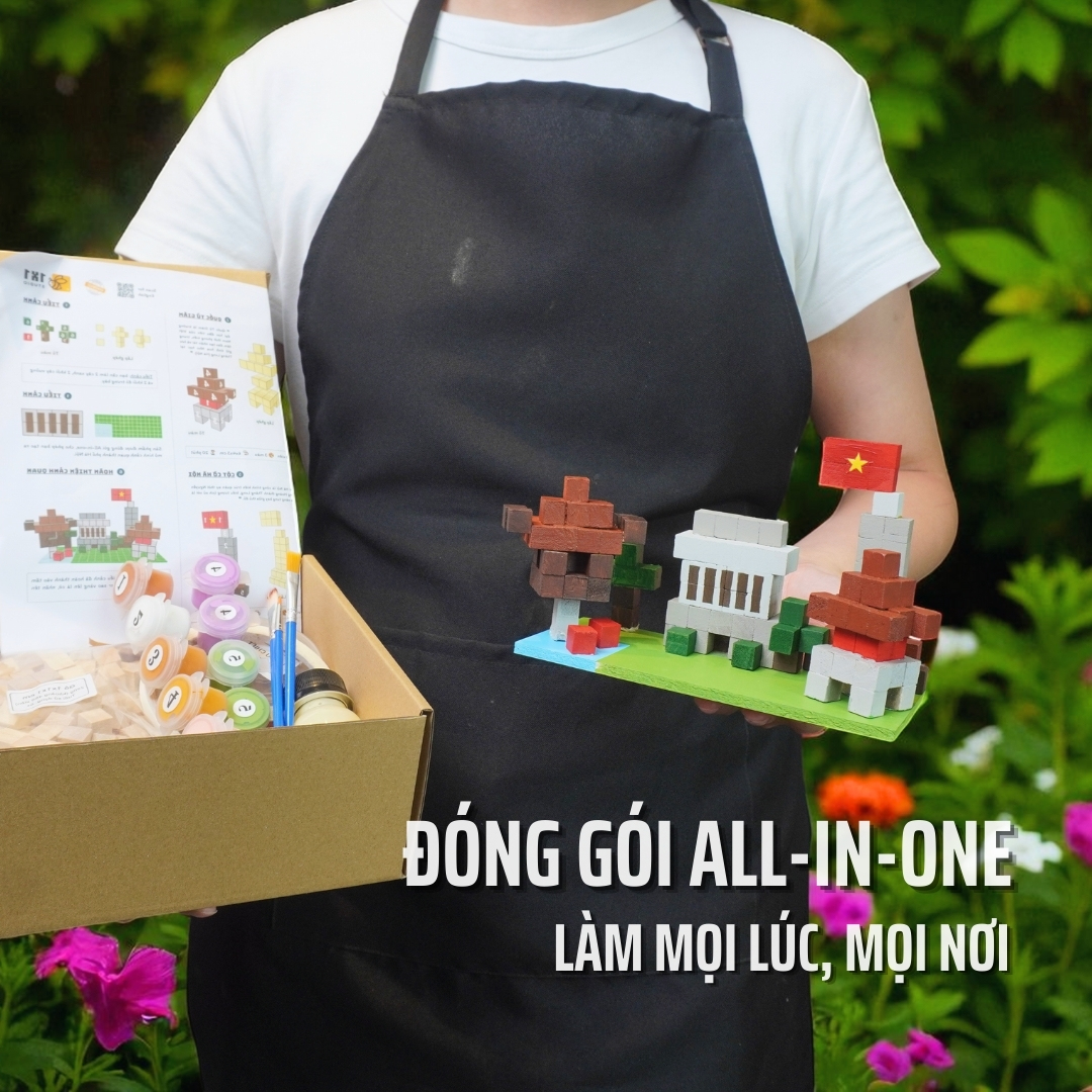 Bộ Lắp Ghép Mô Hình Gỗ Hanoi City (Diorama DIY)