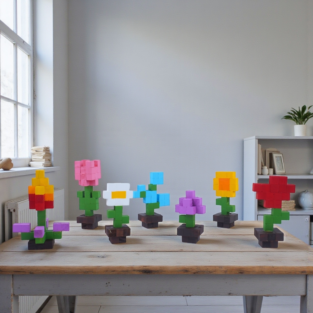 p5 - Bộ Lắp Ghép 7 Bông Hoa S14 (Bộ 1)