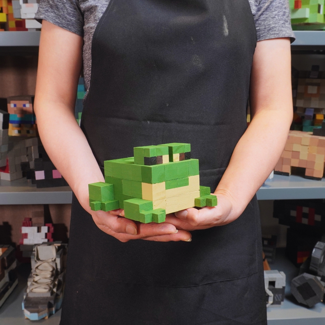(DIY) Kit Tô Màu Mô Hình Minecraft Frog Ếch (s)