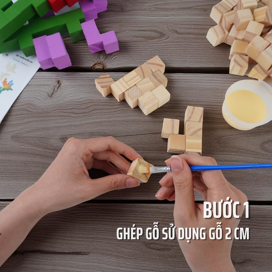 KIT Tự Làm 6 Mô Hình Hoa Gỗ (40 Mẫu)