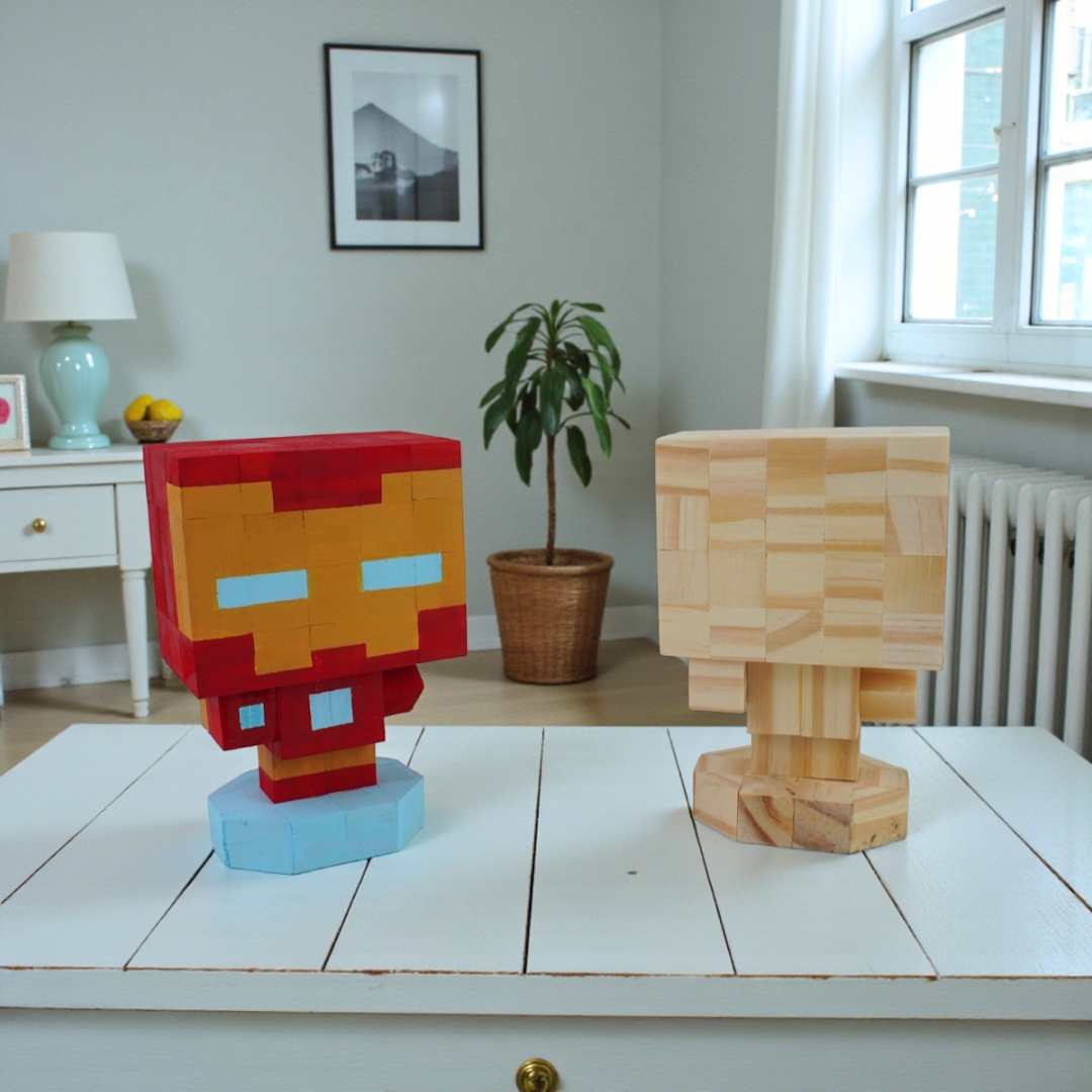 p4 - Mô Hình Gỗ Người Sắt Ironman