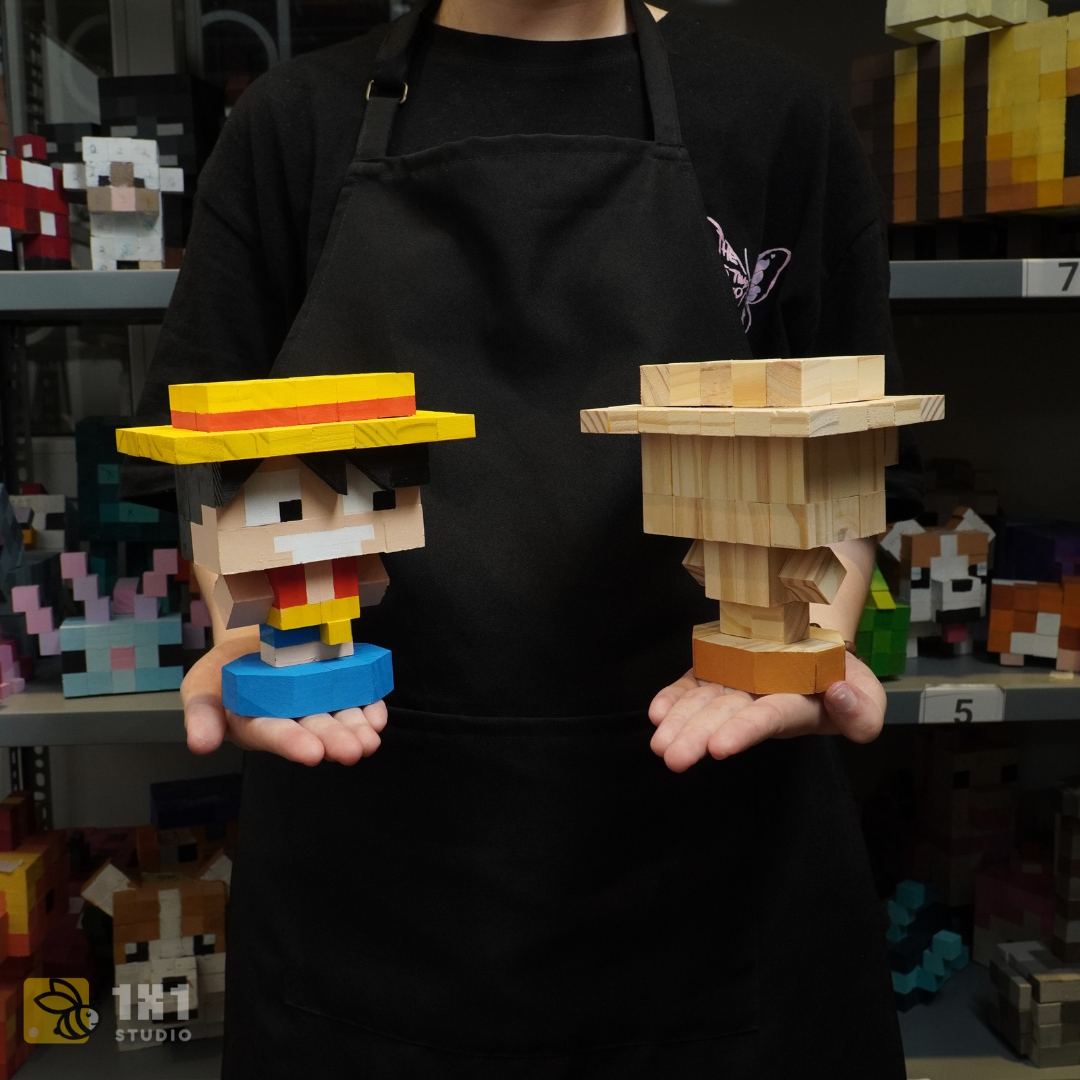Mô Hình Gỗ Luffy