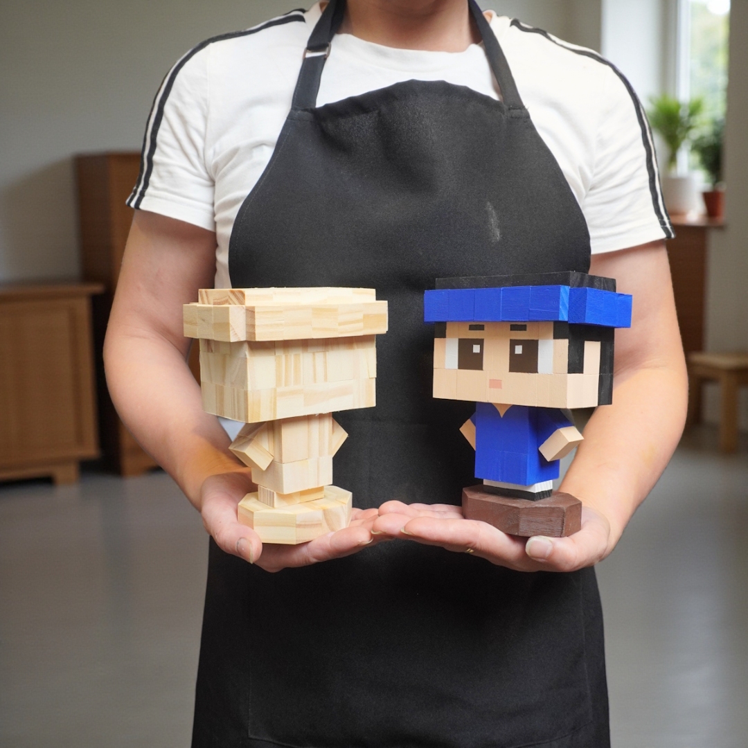 (DIY) Kit Tô Màu Mô Hình Chàng Trai Áo Dài