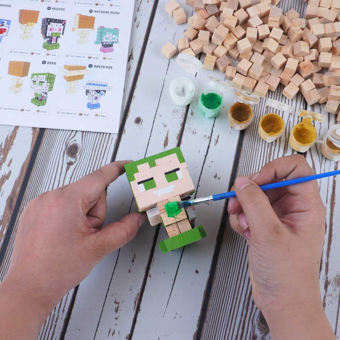 p8 - Kit Tự Làm 6 Mô Hình Anime Thu Nhỏ 1cm (B1)