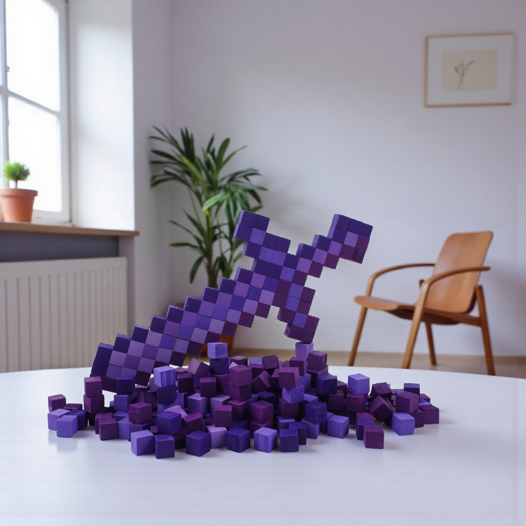 p2. Bộ Lắp Ghép 2 Trang Bị Minecraft Thu Nhỏ (1cm)