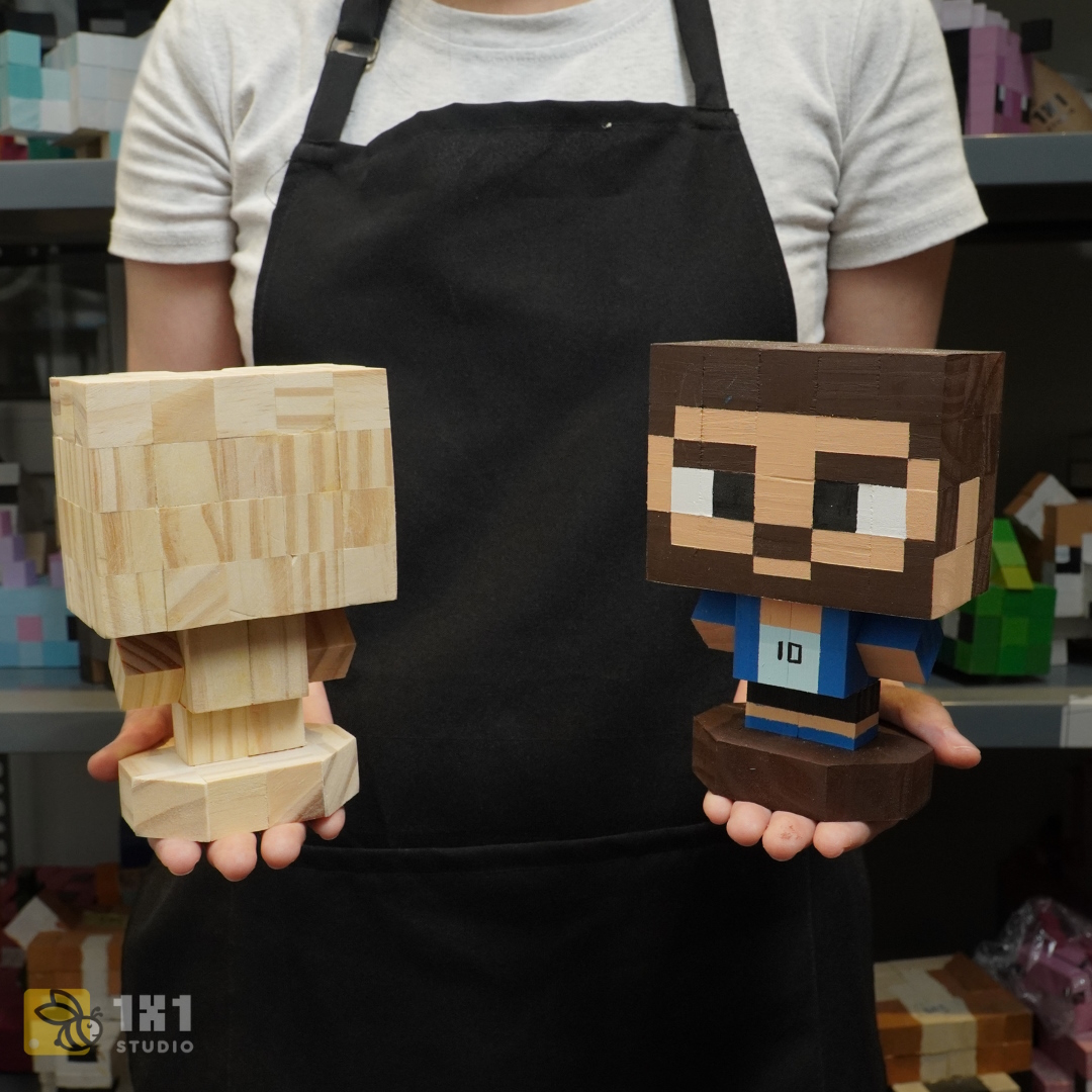 Mô Hình Gỗ Messi (size s)