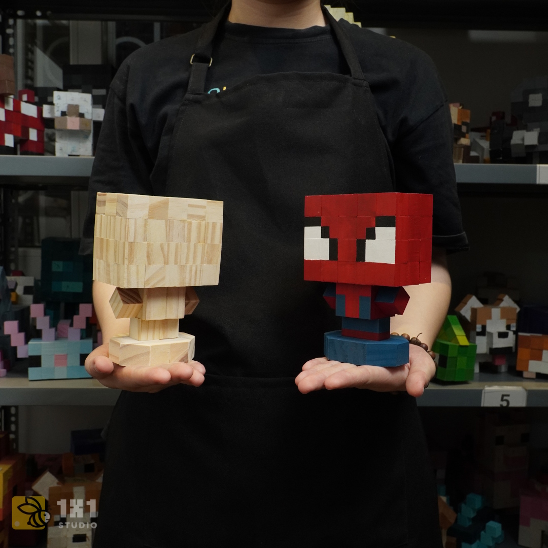 Mô Hình Gỗ Spiderman (size s)