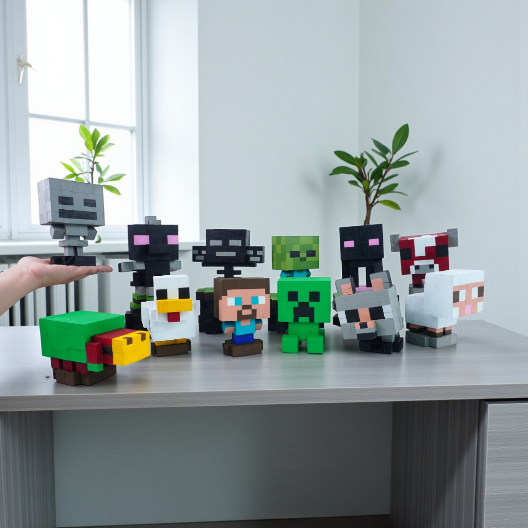 p4. KIT Tự Làm 2 Mô Hình Nhân Vật Minecraft (A2)