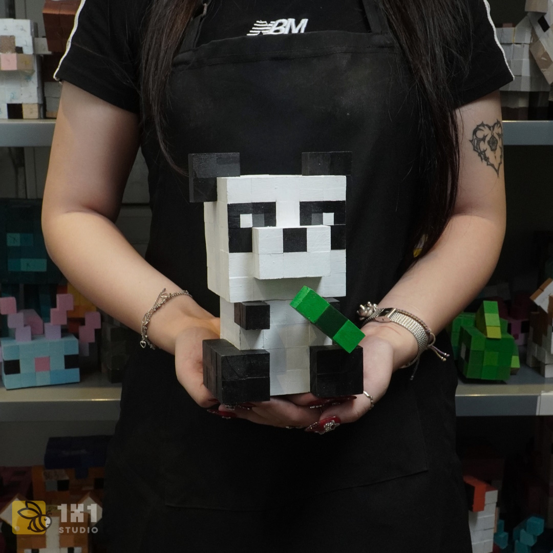 Mô Hình Gỗ Gấu Trúc (Art Toy)