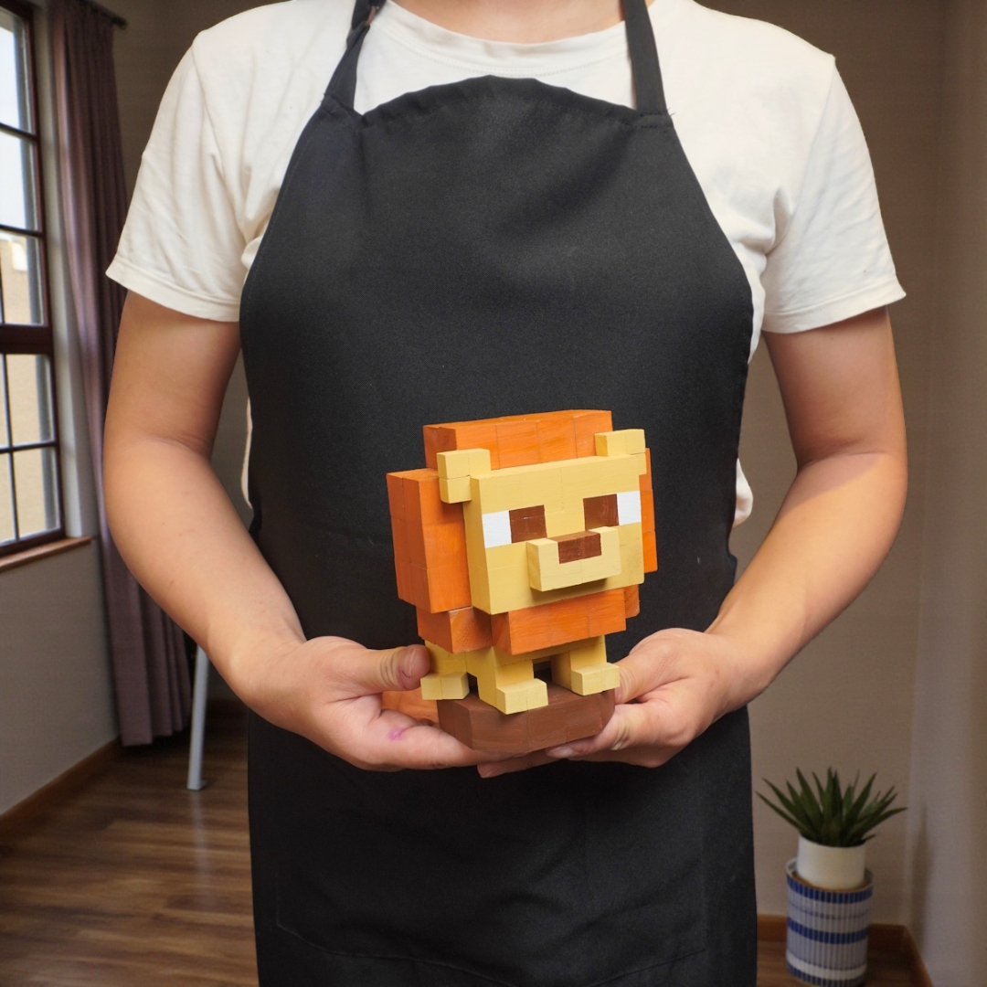 p0. Mô Hình Gỗ Sư Tử