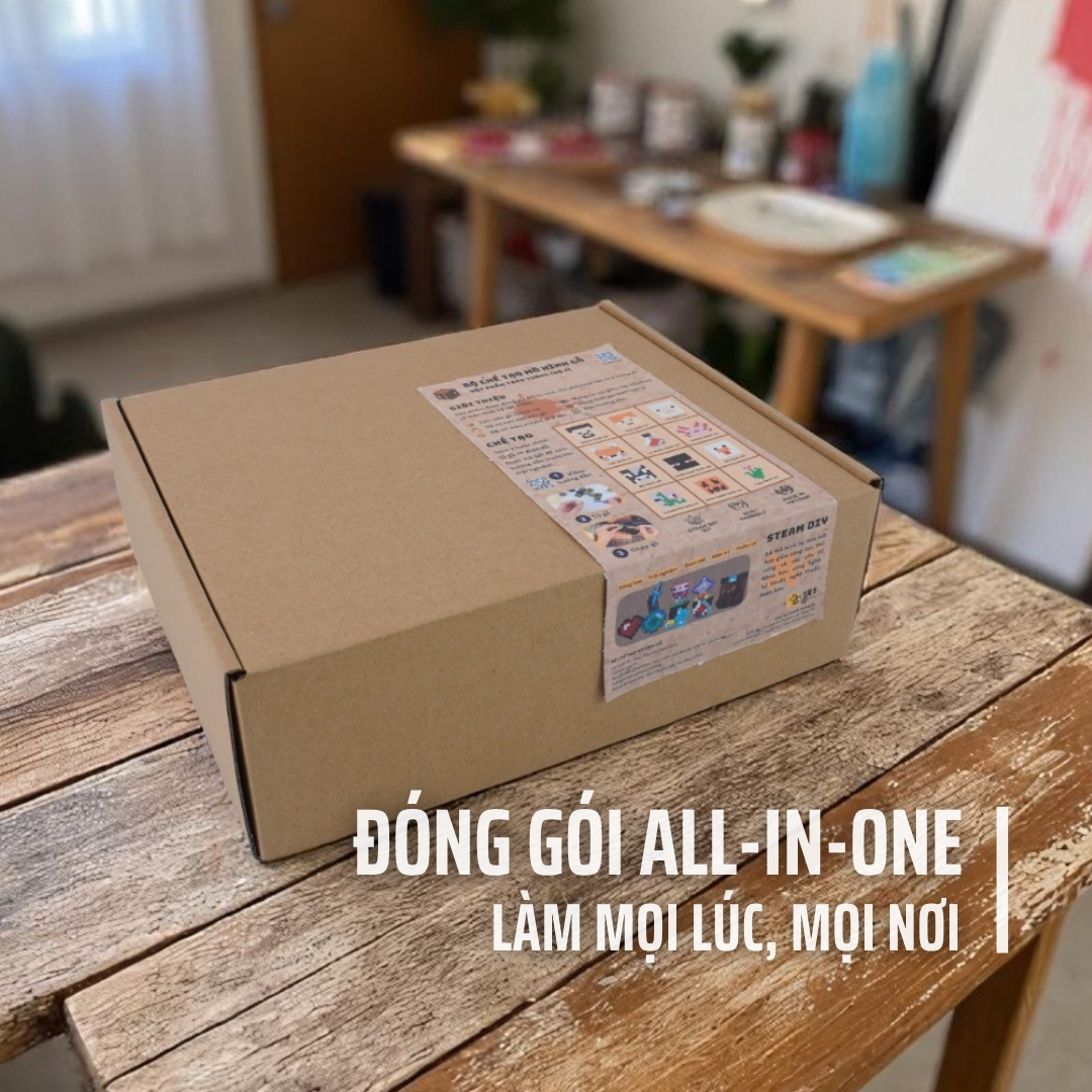 Bộ Chế Tạo 6 Mô Hình Phẳng Decor Thu Nhỏ (Bộ 1)