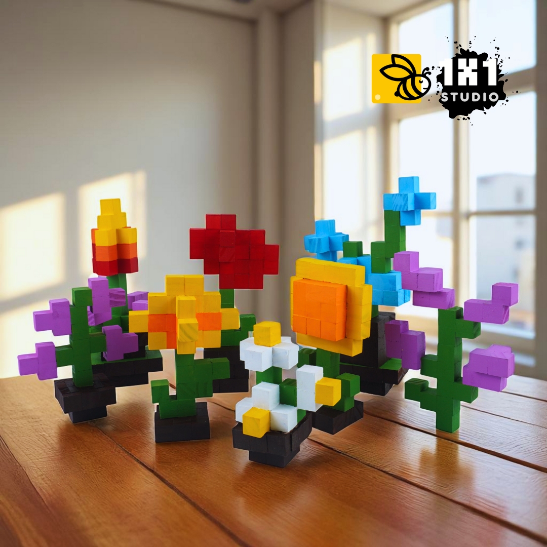 KIT Tự Làm Hoa Gỗ (40 Mẫu Mô Hình) *STEAM