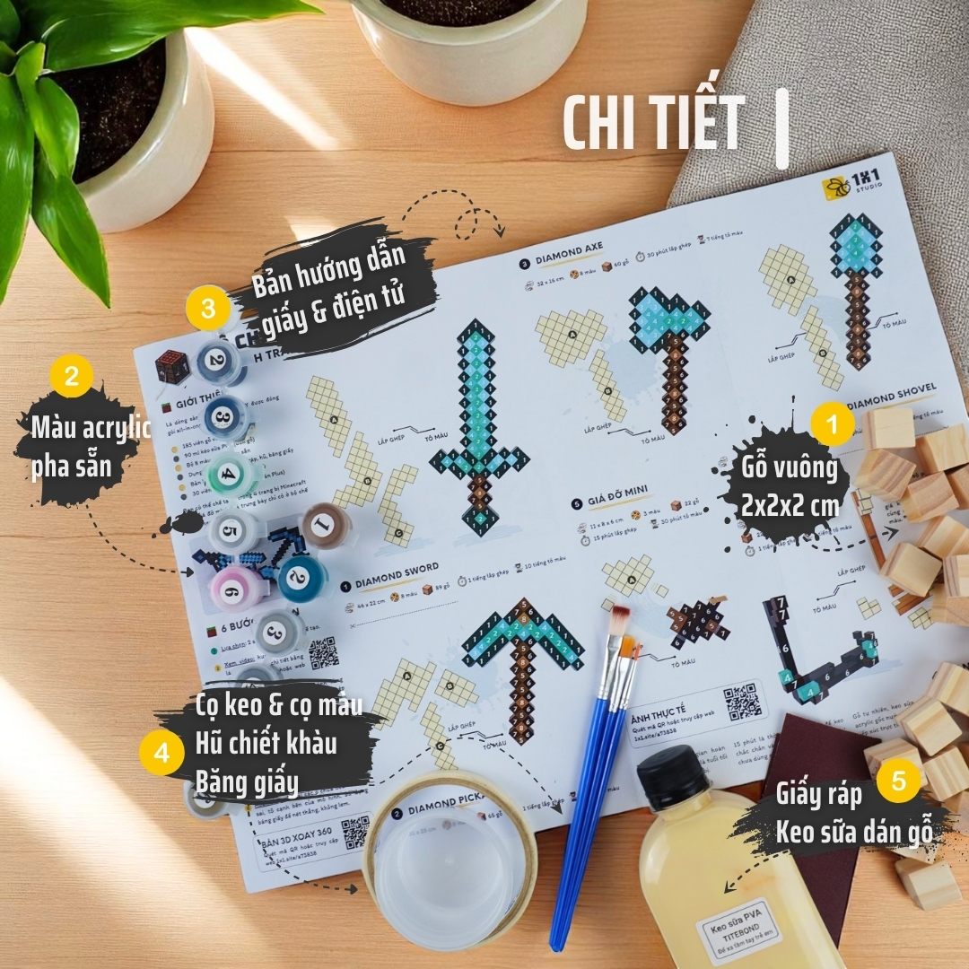 Bộ Chế Tạo 2 Trang Bị Minecraft Netherite