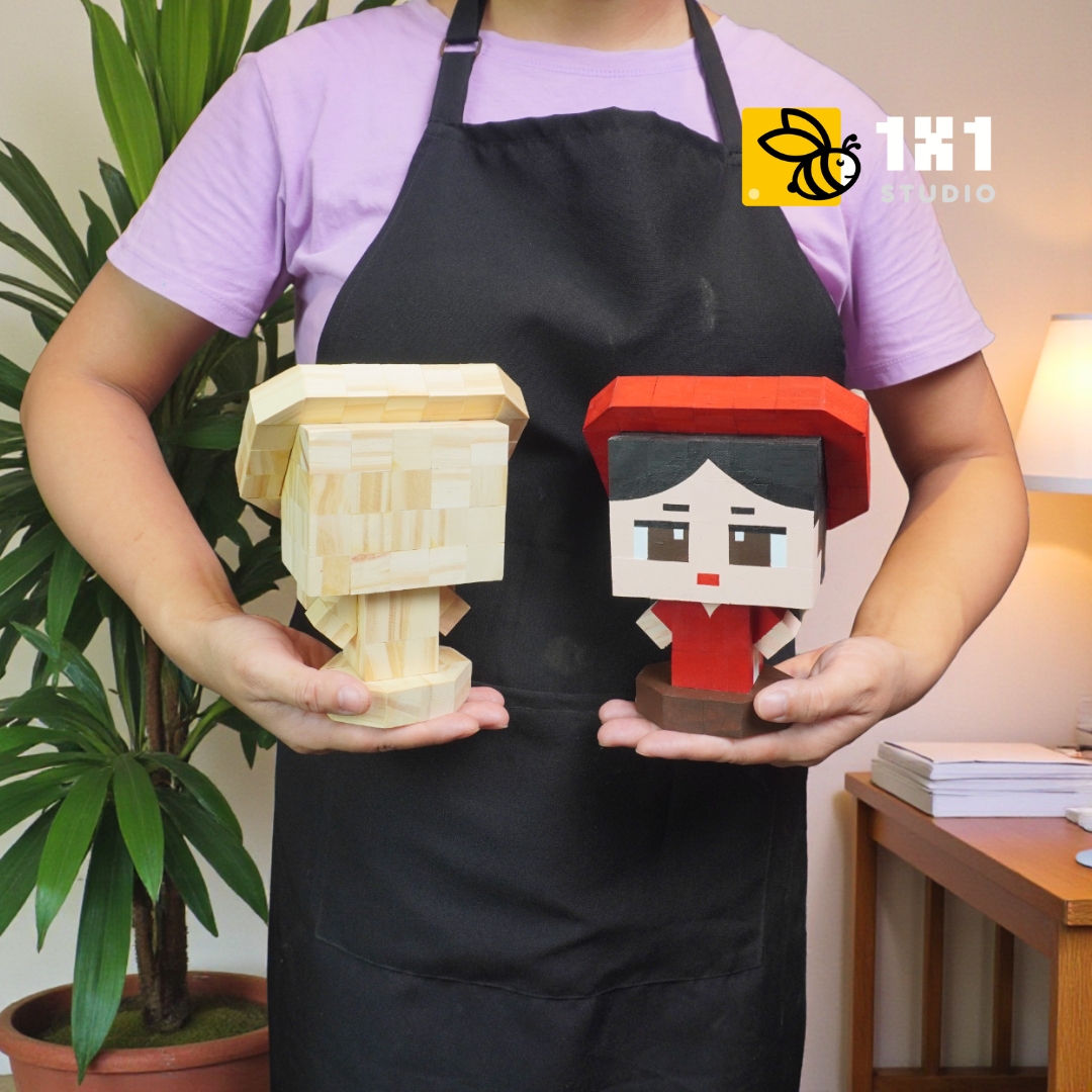 (DIY) Kit Tô Màu Mô Hình Thiếu Nữ Áo Dài (9 Mẫu Mặt)