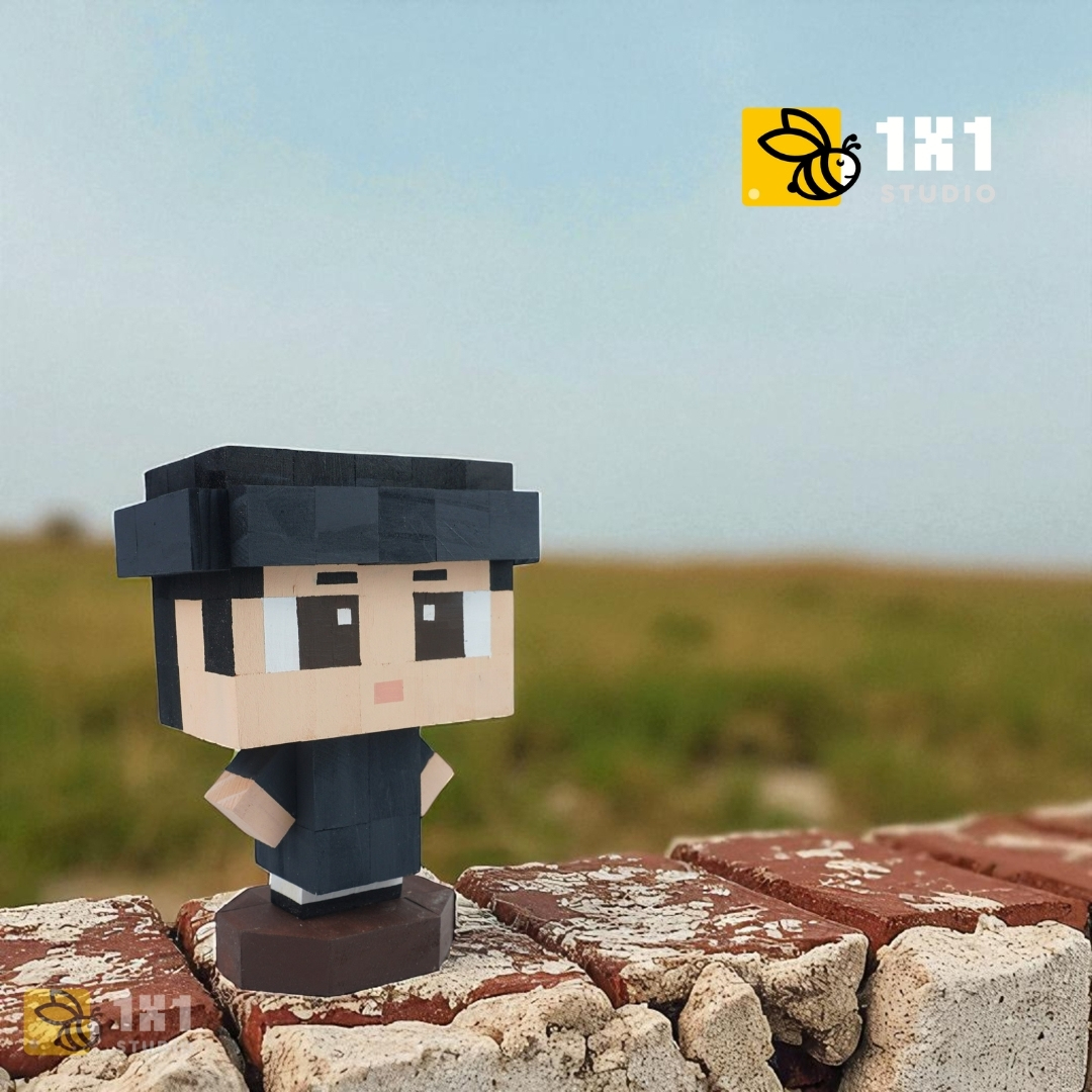 Mô Hình Gỗ Chàng Trai Mặc Áo Ngũ Thân