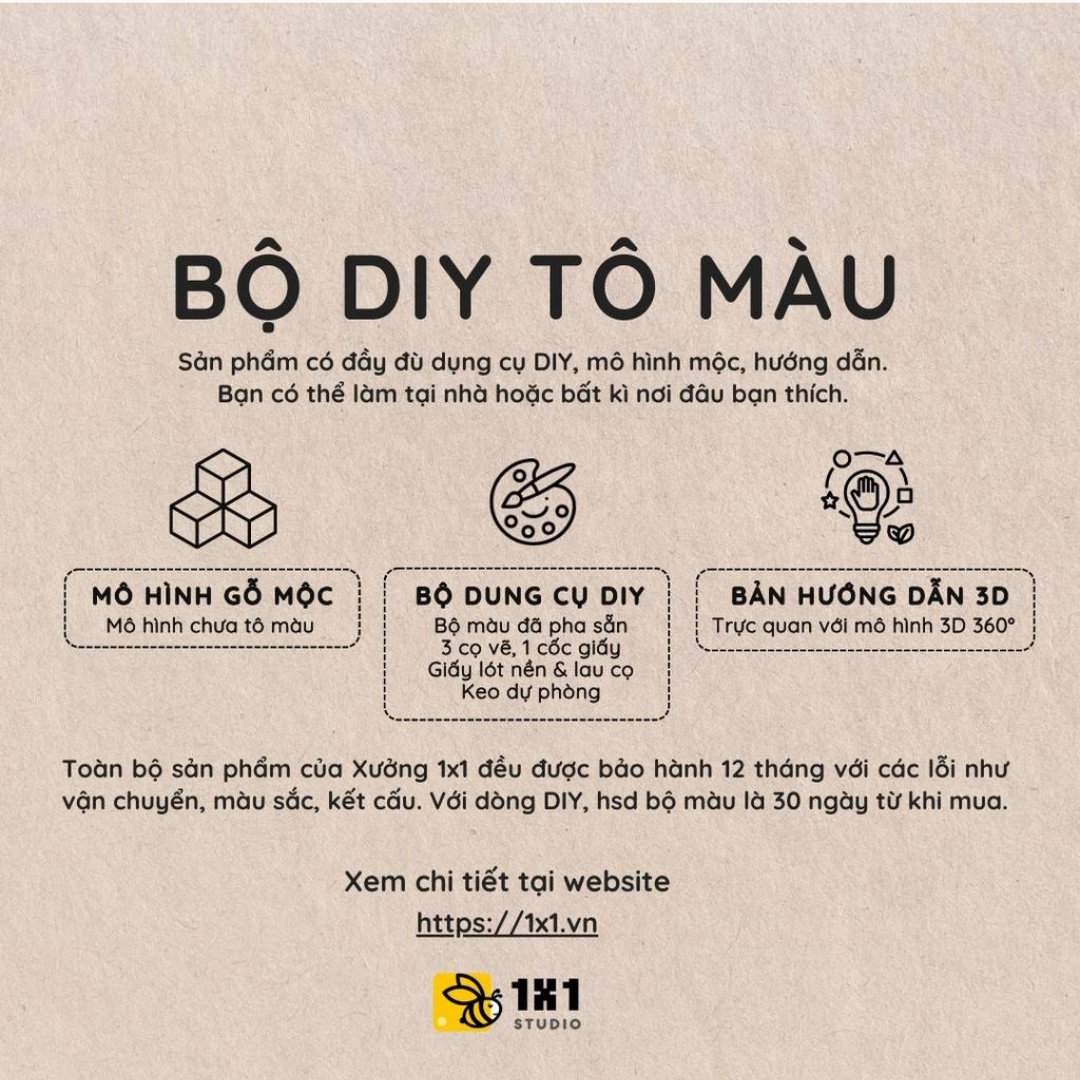 (DIY) Kit Tô Màu Đàn Ukulele