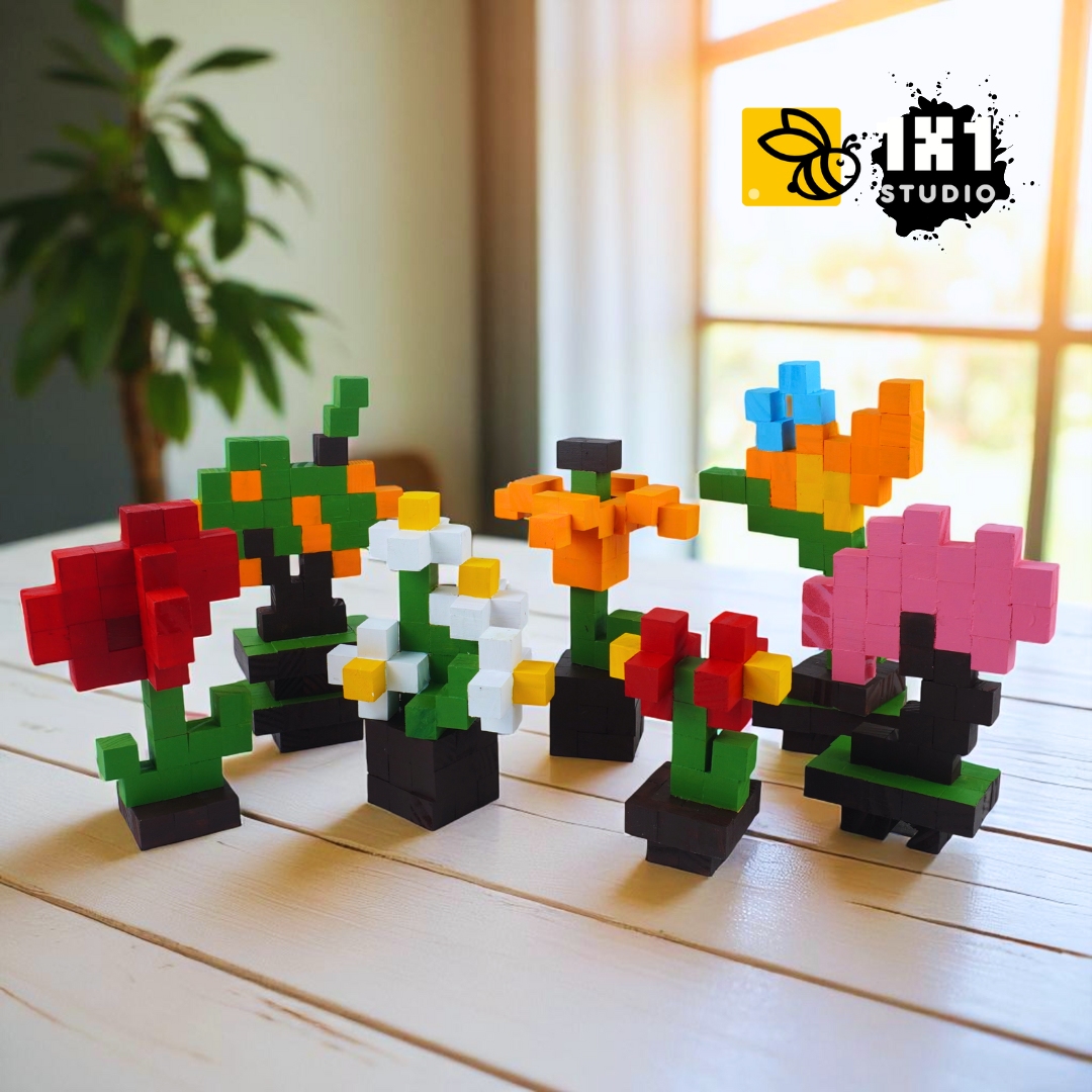 KIT Tự Làm Hoa Gỗ (40 Mẫu Mô Hình) *STEAM