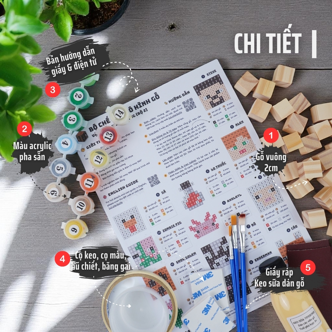 Bộ Chế Tạo 2 Mô Hình Phẳng Decor (Bộ 2)