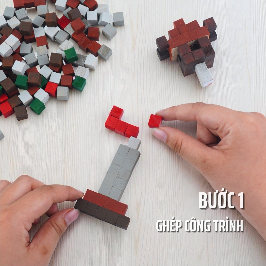 Bộ Lắp Ghép Mô Hình Gỗ Hanoi City (Diorama DIY)