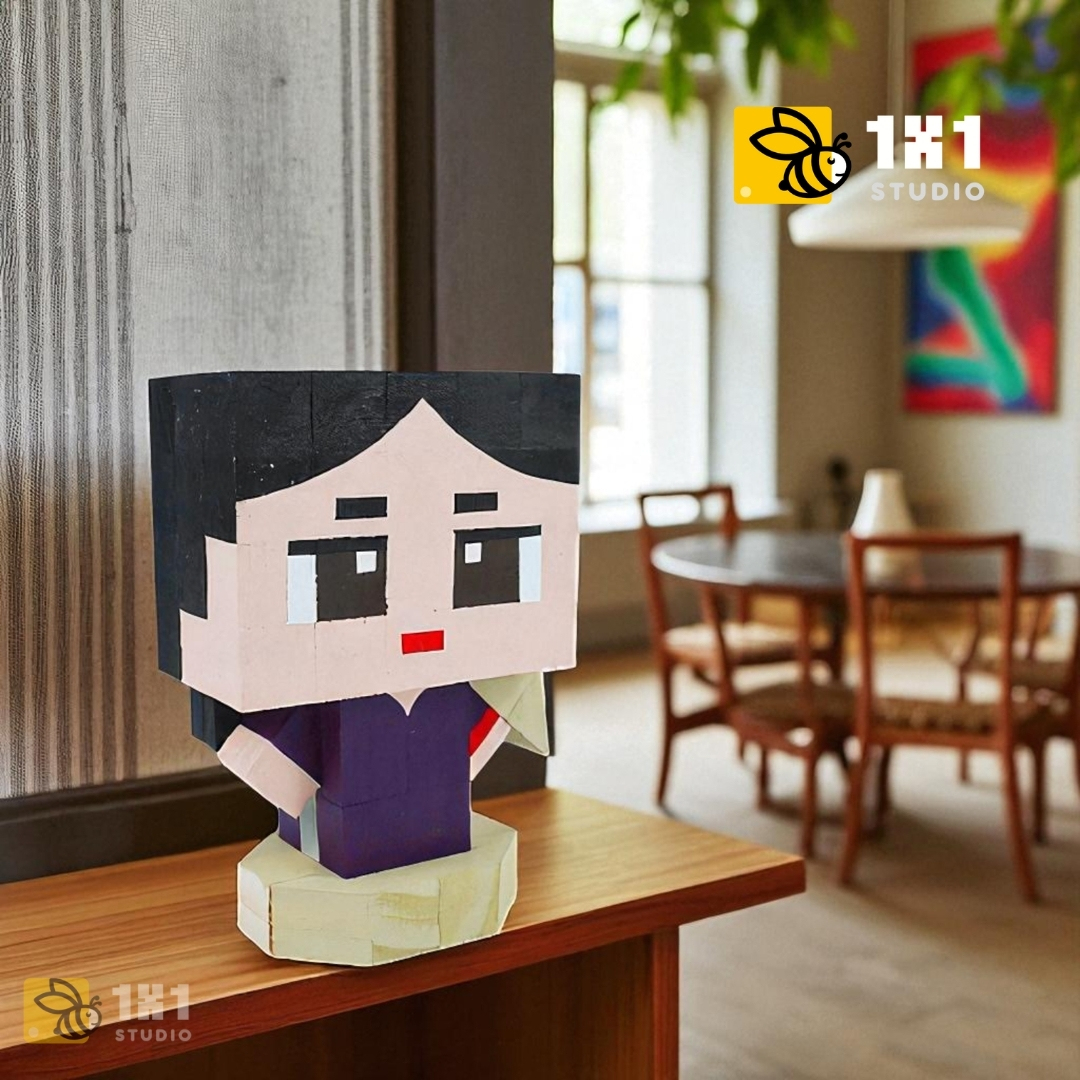 Mô Hình Gỗ Thiếu Nữ Áo Dài Huế