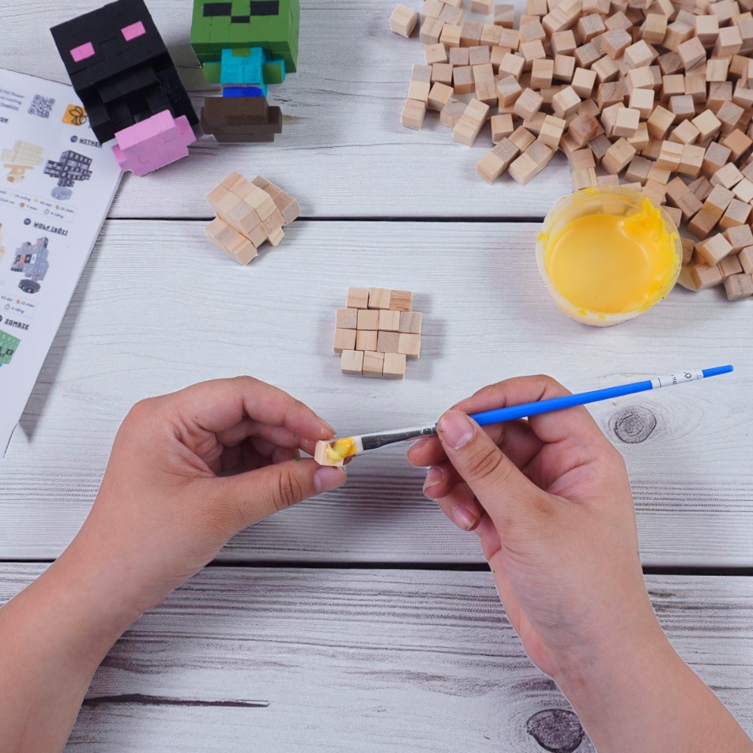 p6. KIT Tự Làm 6 Mô Hình Minecraft Thu Nhỏ Plus (A1)