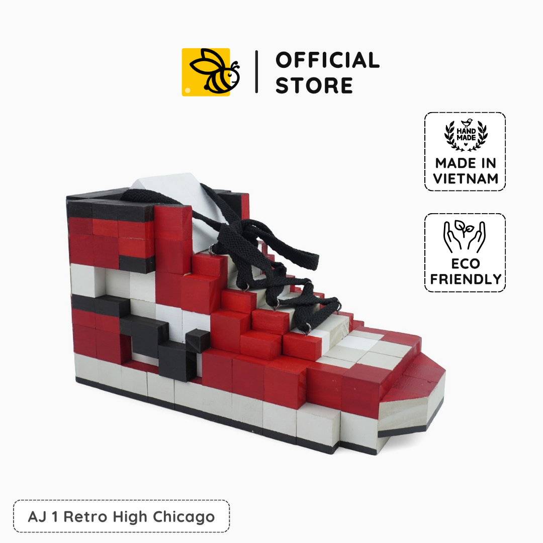Mô Hình Gỗ Giày Nike AJ1 Chicago (Art Toy)