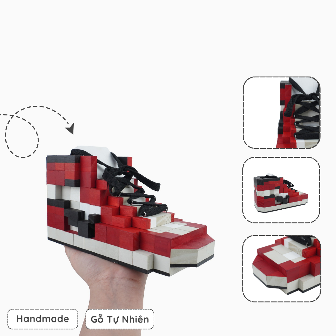 Mô Hình Gỗ Giày Nike AJ1 Chicago (Art Toy)