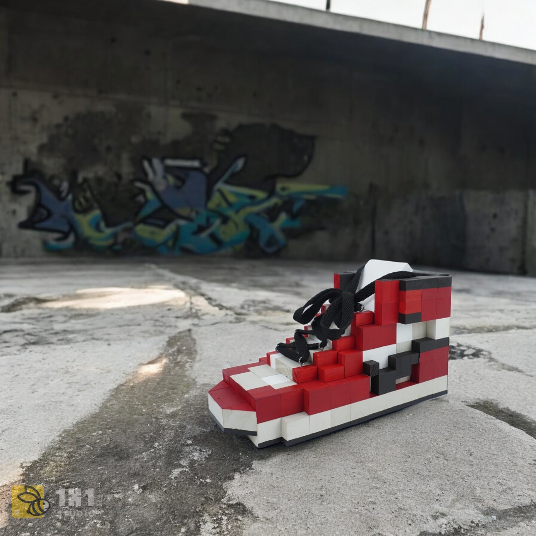 Mô Hình Gỗ Giày Nike AJ1 Chicago (Art Toy)