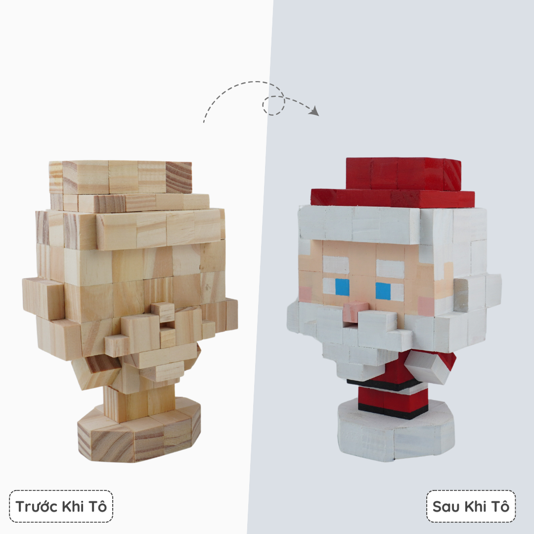 (DIY) Kit Tô Màu Ông Già Noel
