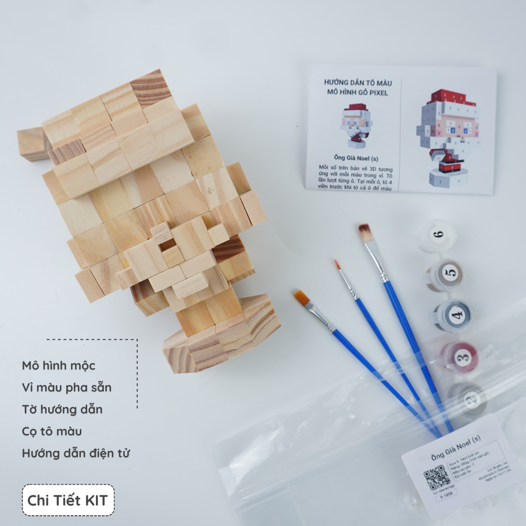 (DIY) Kit Tô Màu Ông Già Noel