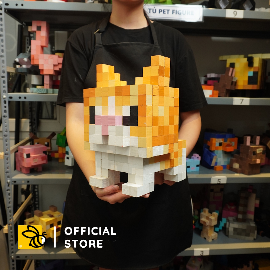 Mô Hình Gỗ Bigsize Mèo Garfield (Art Toy)