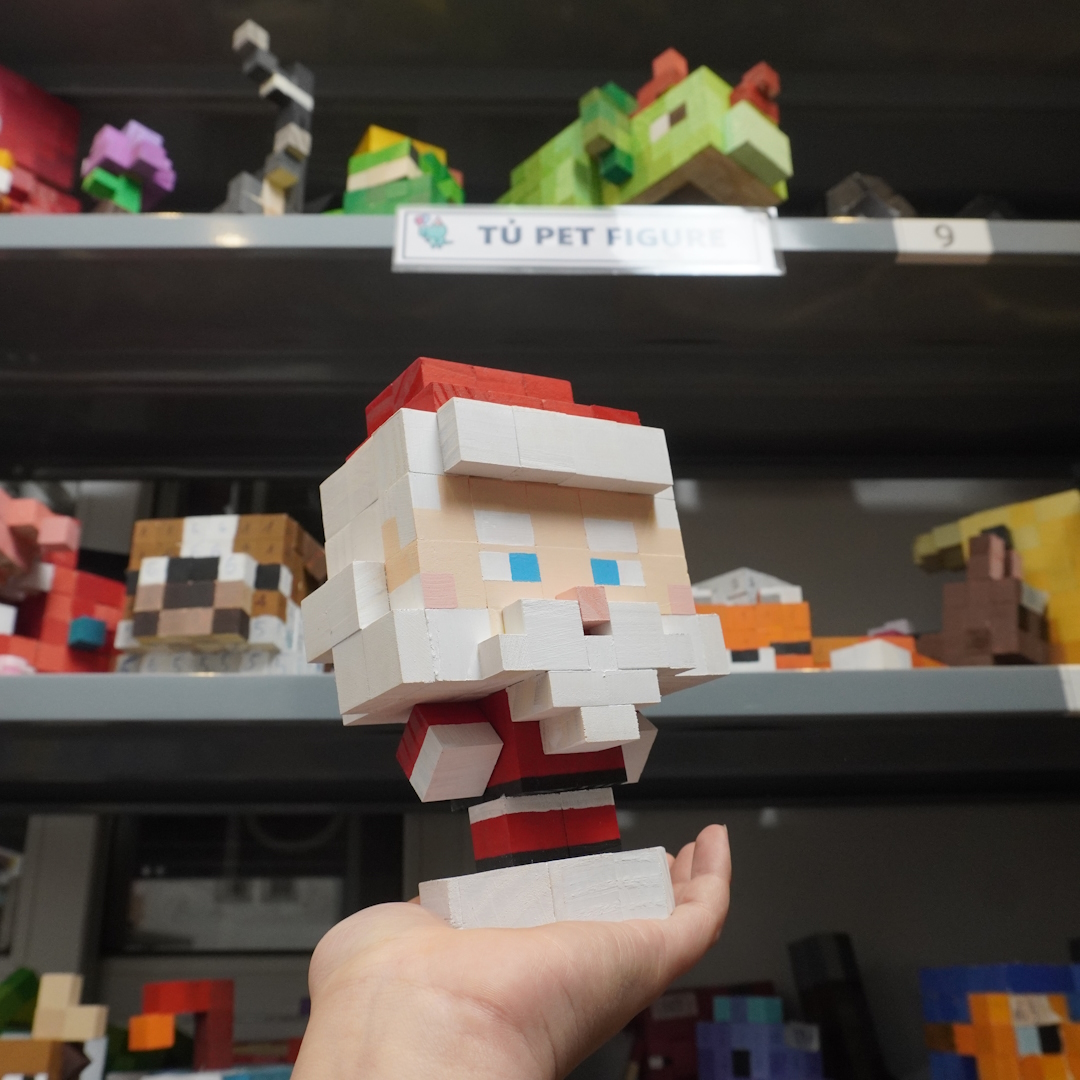 Mô Hình Gỗ Ông Già Noel (Santa Claus)