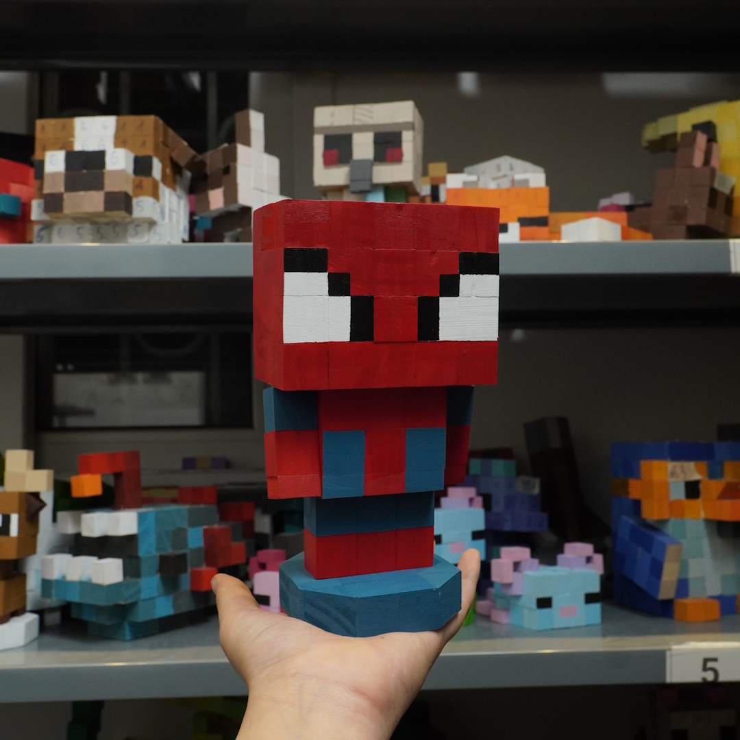 Mô Hình Gỗ Spiderman (size M)