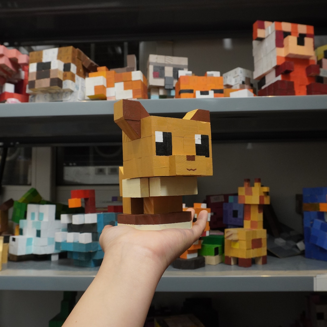 Mô Hình Gỗ Eevee Pokemon