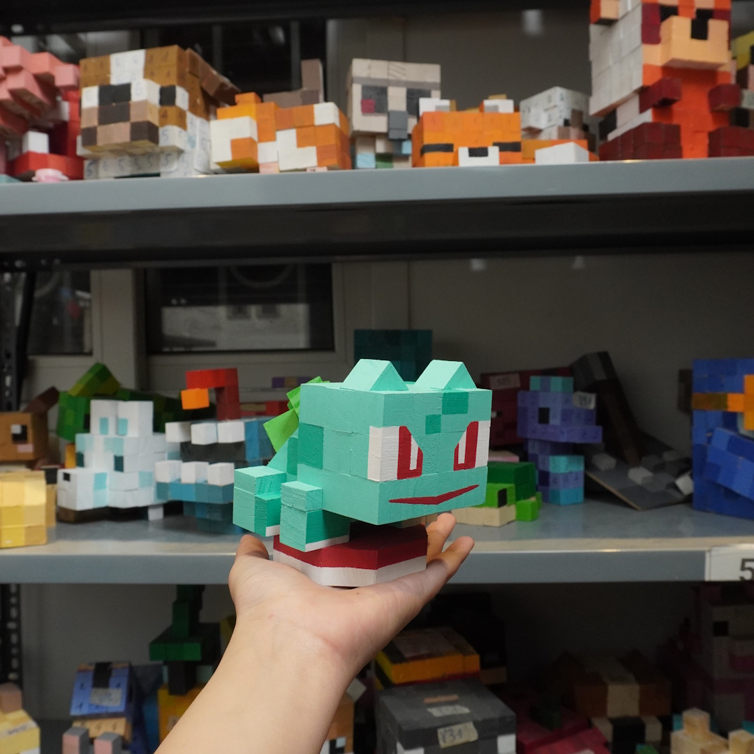 Mô Hình Gỗ Bulbasaur (Pokemon)